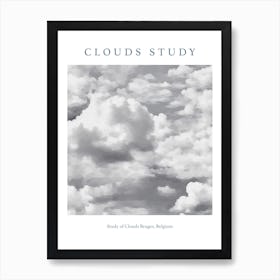 Study Of Clouds Bruges, Belgium Art Print