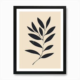 Leaf Simple Illustration Art Print