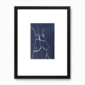 Topless Lady No 2 Art Print