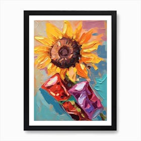 Sunflower Oil Painting 1 Art Print