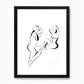 Women silhouette VI Art Print