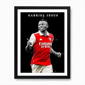 Gabriel Jesus Arsenal 1 Art Print