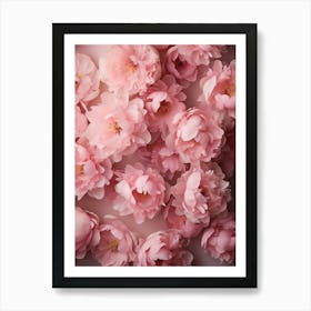 Pink on Pink Peonies Art Print