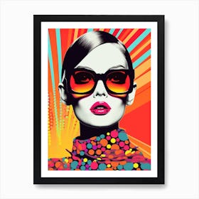 Woman Pop Art Art Print