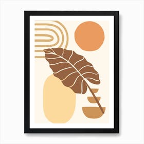 Abstract Leaf Art Print