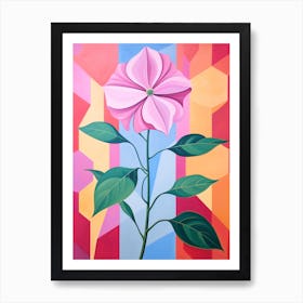 Bougainvillea 1 Hilma Af Klint Inspired Pastel Flower Painting Art Print