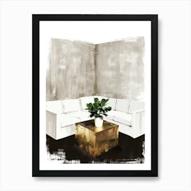 Modern Living Room 1 Art Print