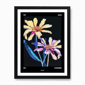 No Rain No Flowers Poster Cineraria 6 Art Print