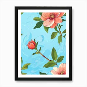 Floral Wallpaper 14 Art Print