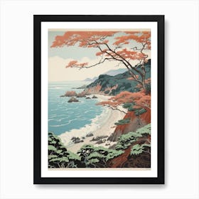  San In Coast In Tottori, Ukiyo E Drawing 2 Art Print