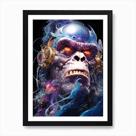 Gorilla Head Art Print