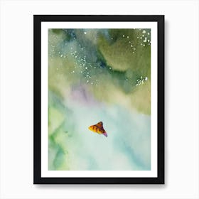 Sea Butterfly Storybook Watercolour Art Print