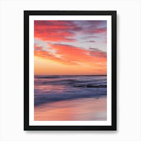 Sunset At The Beach 8 Art Print