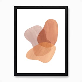 Abstract Terracotta Painting Art Print