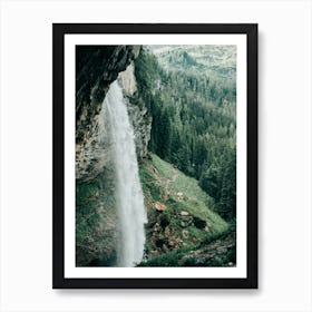 Waterfall In The Mountains Of Austria Art Print