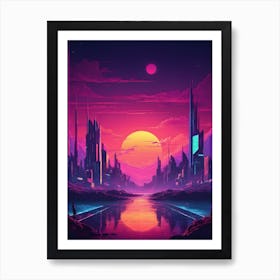 Futuristic Cityscape Art Print