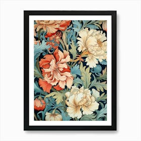 Wallpaper Floral Pattern 23 Art Print