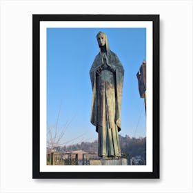Statue Of The Virgin Mary Art Print