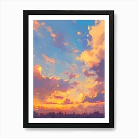 Sunset Hd Wallpaper 1 Art Print