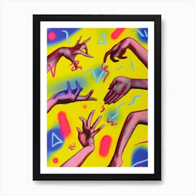 Dancing Hands Art Print