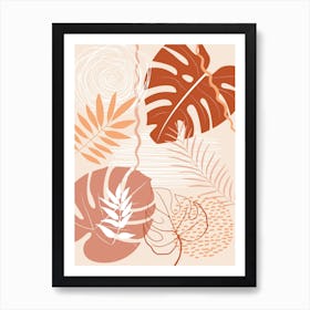 Tropical Monstera Art Print