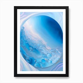 A Bubble Bath Water Waterscape Marble Acrylic Painting 1 Art Print