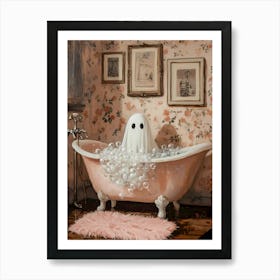 Ghost In The Bath 2 Art Print