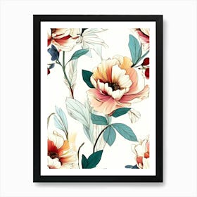 Floral Pattern 30 Art Print