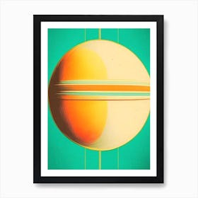 Uranus Vintage Sketch Space Art Print