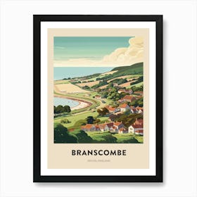 Devon Vintage Travel Poster Bournemouth 4 Art Print