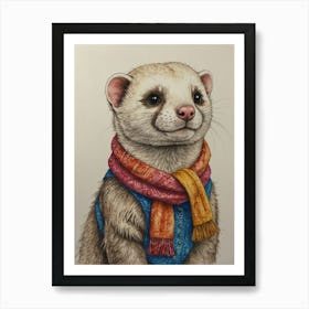 Ferret 7 Art Print