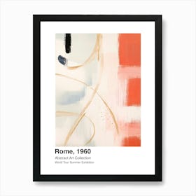 World Tour Exhibition, Abstract Art, Rome, 1960 6 Art Print