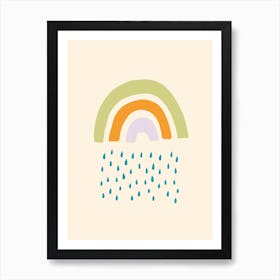 Raining Rainbow Art Print