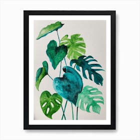 Monstera Leaves Art Print