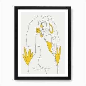 Lines And Curves Art Print