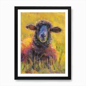 Sheep In The Grass Art Print