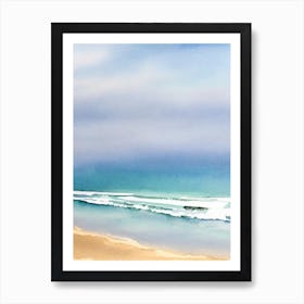 Croyde Bay Beach 3, Devon Watercolour Art Print