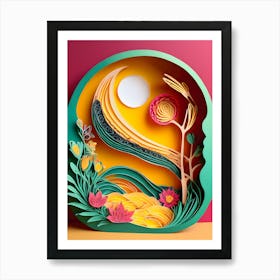 Paper Cut Art-Reimagined 13 Art Print