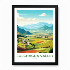 Chile Colchagua Valley Travel Art Print
