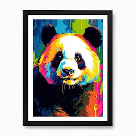 Panda Art In Pop Art Style 4 Art Print