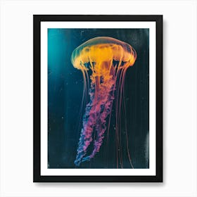 Inverted Jellyfish Polaroid Inspired 4 Art Print