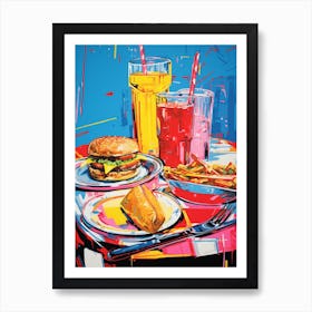 Pop Art American Diner 7 Art Print