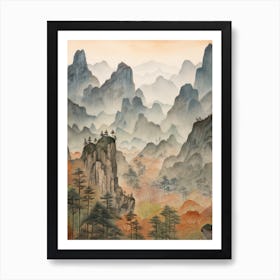 Autumn National Park Painting Zhangjiajie National Forest Park China 1 Art Print