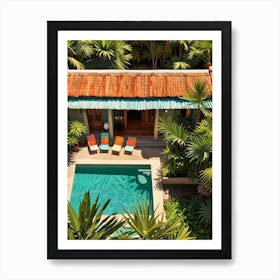 Villa In Mexico Art Print