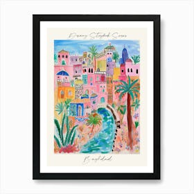 Poster Of Baghdad, Dreamy Storybook Illustration 3 Art Print