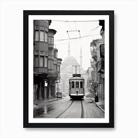 Istanbul, Turkey, Black And White Old Photo 2 Art Print