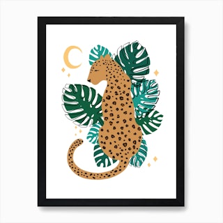 Leopard Leaf Art Print