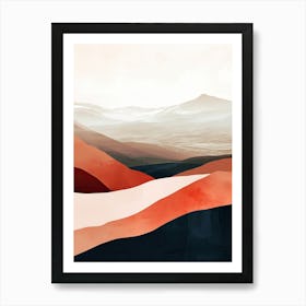 Abstract Mountains Art Print