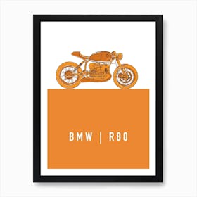 Motorbike Bmw R80 Art Print