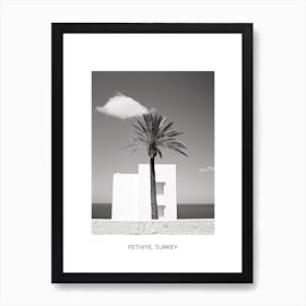 Poster Of Ibiza, Spain, Photography In Black And White 3 Art Print